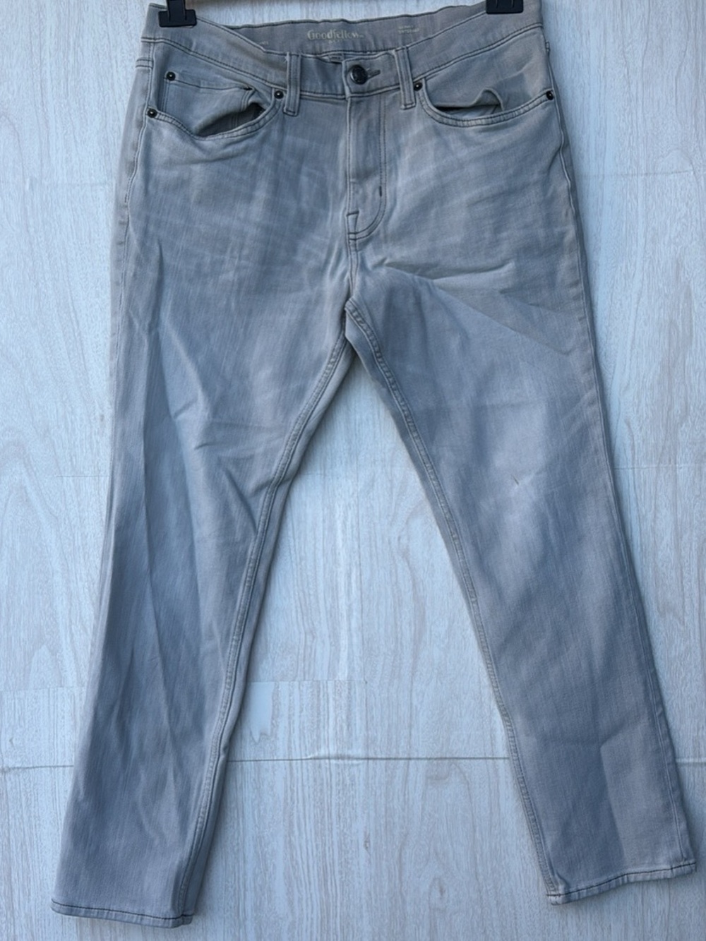 Goodfellow & Co Light Gray Slim Straight Jeans